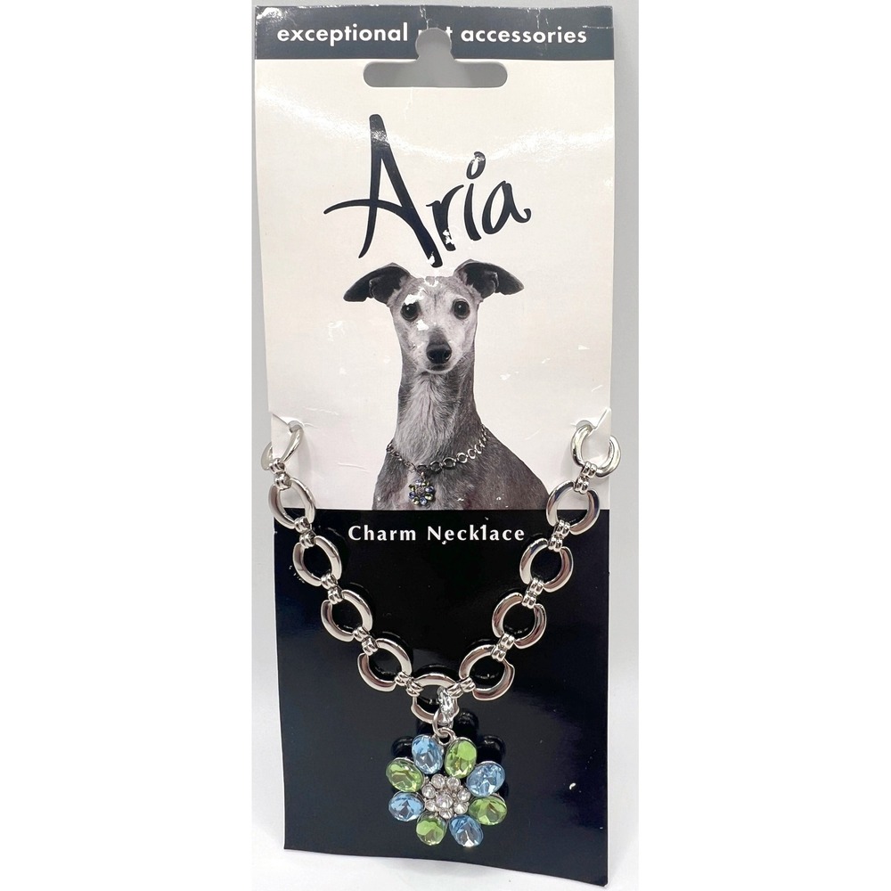 Aria Jeweled Bouquet Dog‎ Necklace Charm Fits 8–12" Posh Pet Jewelry